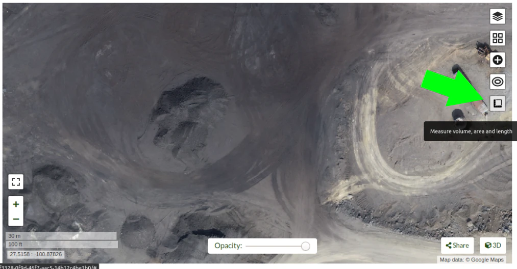 Measure volume button